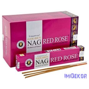 GOLDEN füstölő indiai maszala 15 g - Nag Red Rose