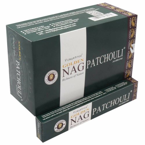 GOLDEN Nag Patchouli / Pacsuli füstölő indiai maszala 15 g