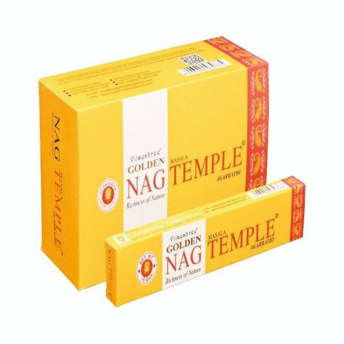 GOLDEN Nag Temple / Templom füstölő indiai maszala 15 g