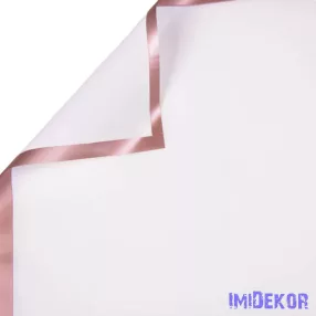 Rose gold keretes fólia ív 58x58cm 20db/cs - Fehér