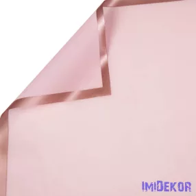   Rose gold keretes fólia ív 58x58cm 20db/cs - Halvány rózsaszín
