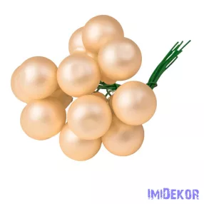 Üveggömb pick 2cm 12db/köteg - Matt Krém