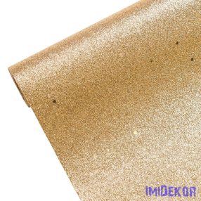   Glitteres karácsonyi asztali futó, asztalközép 28cm x 2.7m - Arany