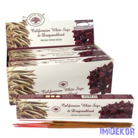   Green Tree maszala füstölő 15g - Californian White Sage + Dragons Blood