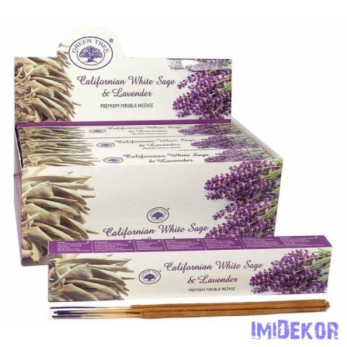 Green Tree maszala füstölő 15g - Californian White Sage + Lavender