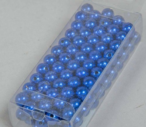 Gyöngy 10 mm 85 g fűzhető - Kék