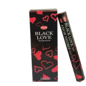   HEM Black Love / Fekete Szerelem füstölő hexa indiai 20 db