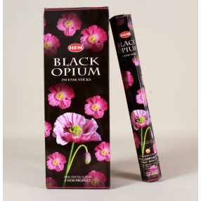 HEM Black Opium / Fekete Ópium füstölő hexa indiai 20 db