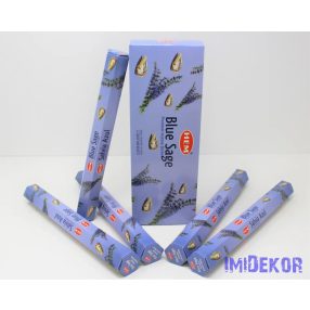 HEM Blue Sage / Kék Zsálya füstölő hexa indiai 20 db