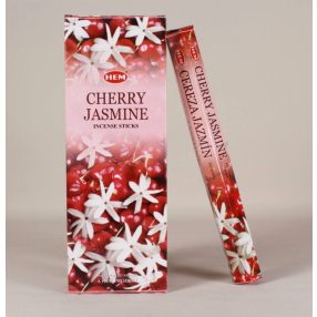   HEM Cherry Jasmine / Cseresznye Jázmin füstölő hexa indiai 20 db