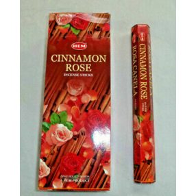   HEM Cinnamon Rose / Fahéj Rózsa füstölő hexa indiai 20 db