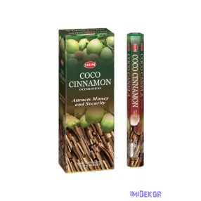 HEM hexa füstölő 20db Coco Cinnamon / Kókusz Fahéj