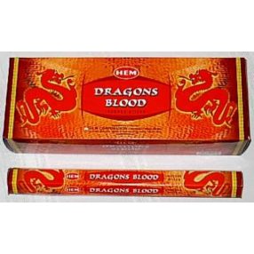   HEM Dragons Blood / Sárkányvér füstölő hexa indiai 20 db
