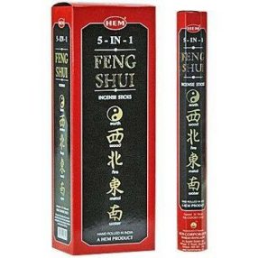   HEM Feng Shui 5 in 1 / Feng Shui 5 az egyben füstölő hexa indiai 20 db