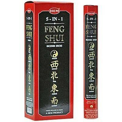 HEM Feng Shui 5 in 1 / Feng Shui 5 az egyben füstölő hexa indiai 20 db