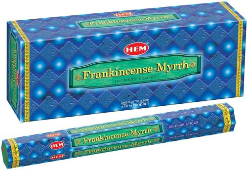 HEM Frankincense & Mirrh / Tömjén és Mirha füstölő hexa indiai 20 db