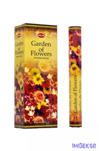 HEM hexa füstölő 20db Garden of Flowers / Virágos Kert