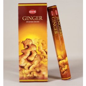 HEM Ginger / Gyömbér füstölő hexa indiai 20 db