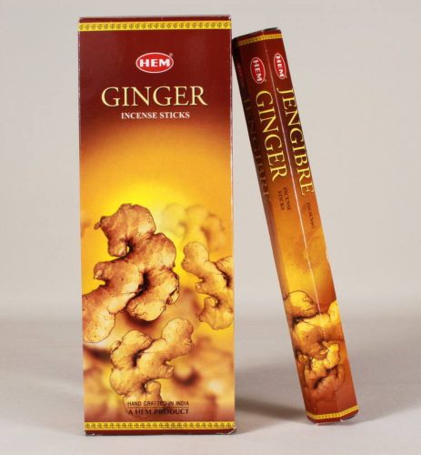 HEM Ginger / Gyömbér füstölő hexa indiai 20 db