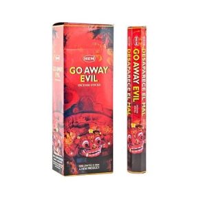 HEM Go Away Evil / Gonoszűző füstölő hexa indiai 20 db
