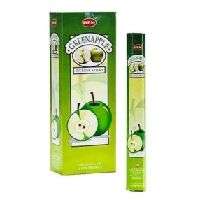 HEM Green Apple / Zöldalma füstölő hexa indiai 20 db