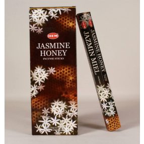   HEM Jasmine Honey / Jázmin Méz füstölő hexa indiai 20 db