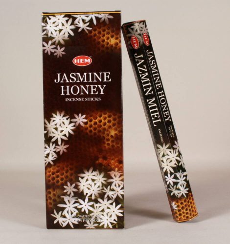 HEM Jasmine Honey / Jázmin Méz füstölő hexa indiai 20 db