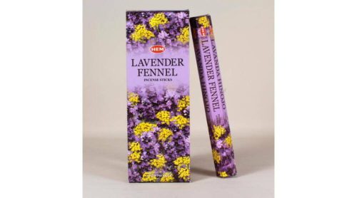 HEM Lavender Fennel / Levendula Édeskömény füstölő hexa indiai 20 db