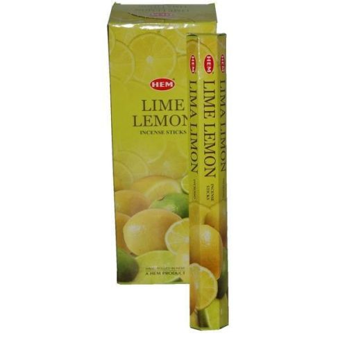 HEM Lime Lemon / Lime Citrom füstölő hexa indiai 20 db