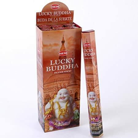 HEM Lucky Buddha / Szerencsehozó Buddha füstölő hexa indiai 20 db