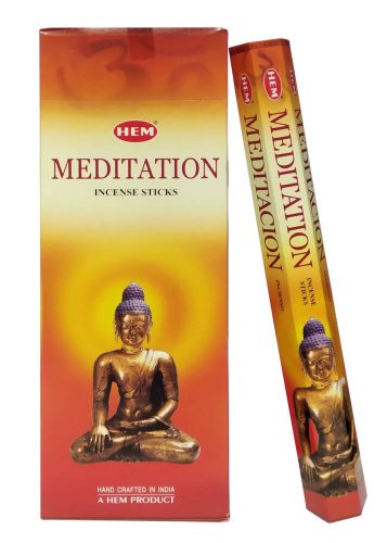HEM Meditation / Meditáció füstölő hexa indiai 20 db