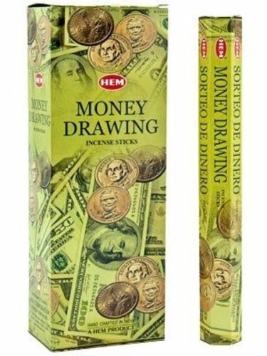 HEM Money Drawing / Pénzt Vonzó füstölő hexa indiai 20 db