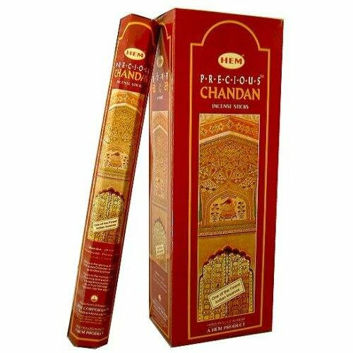 HEM Precious Chandan / Indiai Szantál füstölő hexa indiai 20 db