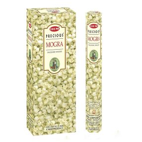   HEM Precious Mogra / Indiai Jázmin füstölő hexa indiai 20 db