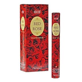 HEM Red Rose / Vörös Rózsa füstölő hexa indiai 20 db