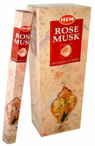 HEM Rose Musk / Pézsma Rózsa füstölő hexa indiai 20 db