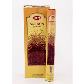 HEM Saffron / Sáfrány füstölő hexa indiai 20 db