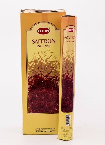 HEM Saffron / Sáfrány füstölő hexa indiai 20 db