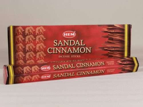 HEM Sandal Cinnamon / Szantál Fahéj füstölő hexa indiai 20 db