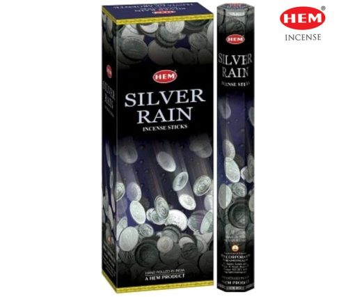 HEM Silver Rain / Ezüst Eső füstölő hexa indiai 20 db