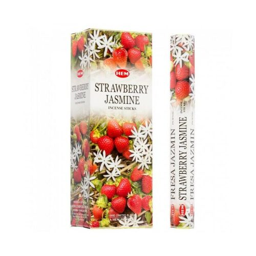 HEM Strawberry Jasmine / Eper Jázmin füstölő hexa indiai 20 db