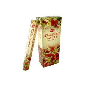   HEM Strawberry Vanilla / Eper Vanília füstölő hexa indiai 20 db