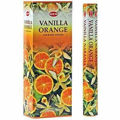 HEM Vanilla Orange / Vanília Narancs füstölő hexa indiai 20 db