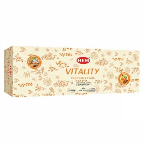 HEM Vitality Aromatherapy / Élénkítő füstölő hexa indiai 20 db