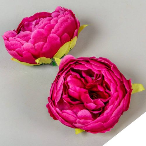 Peónia fej selyemvirág fejvirág 9 cm Átmenetes Pink