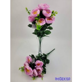 Ranunculus 10v selyemvirág csokor 40 cm - Rózsaszín
