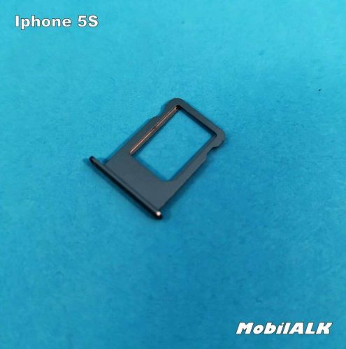 Apple Iphone 5S - SIM kártya tartó tálca fekete