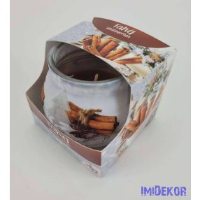 Illatos poharas gyertya 70g illatmécses - Fahéj 2