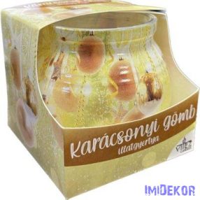   Illatos poharas gyertya 70g illatmécses - Karácsonyi Gömb 2