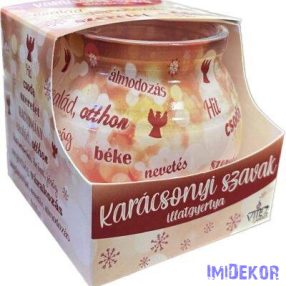   Illatos poharas gyertya 70g illatmécses - Karácsonyi Szavak